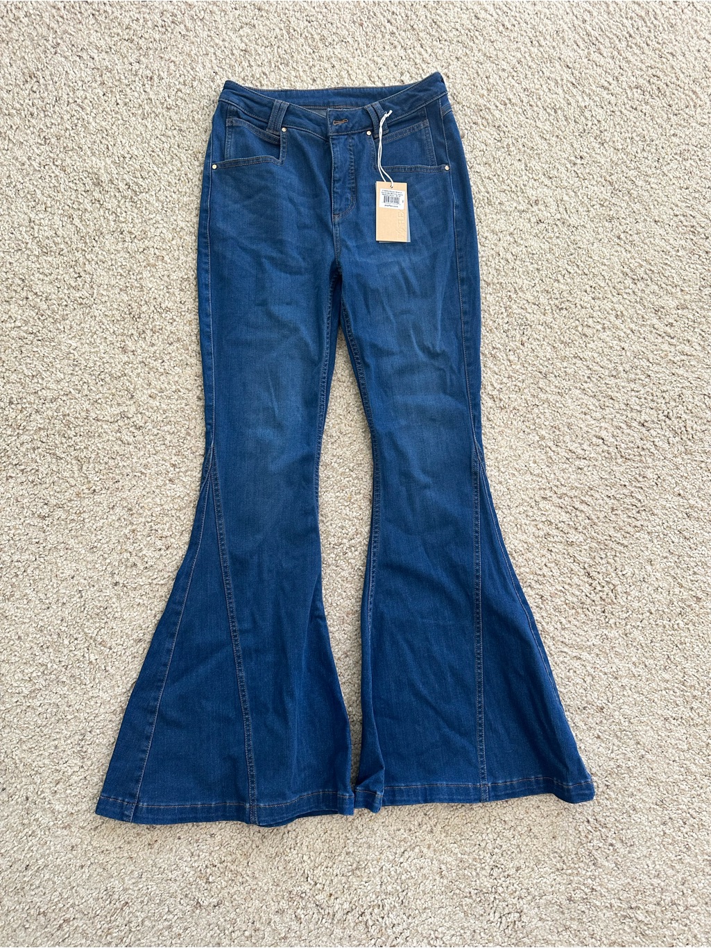 Women’s Dark Blue Flared Popflex Jeans